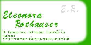 eleonora rothauser business card